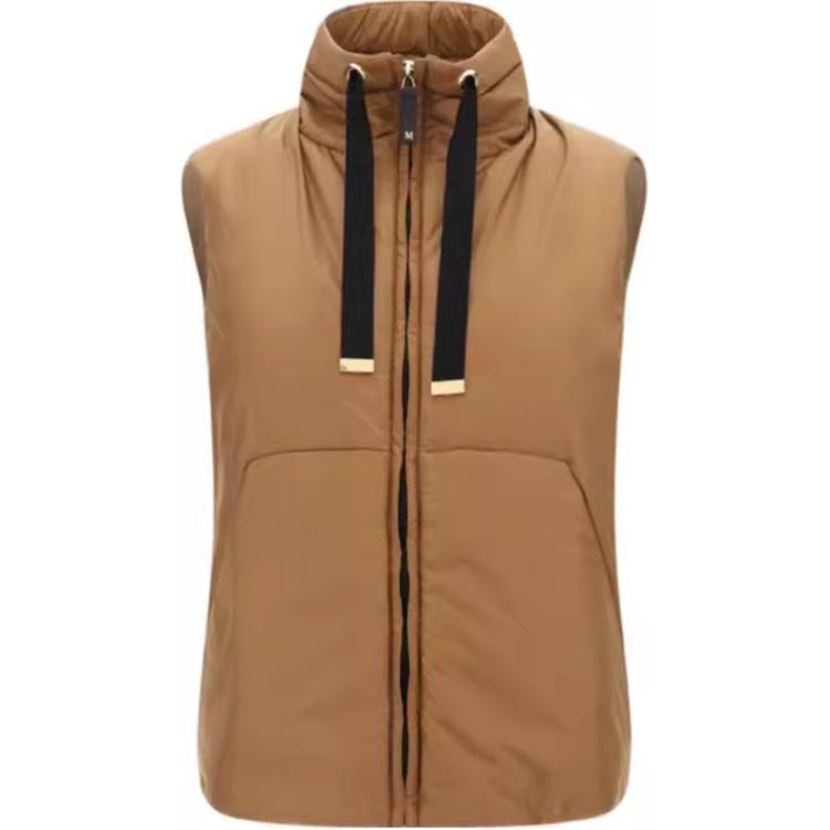 

MaxMara Куртка пуховая с застежкой-молнией и кулиской Max Mara The Cube, Khaki