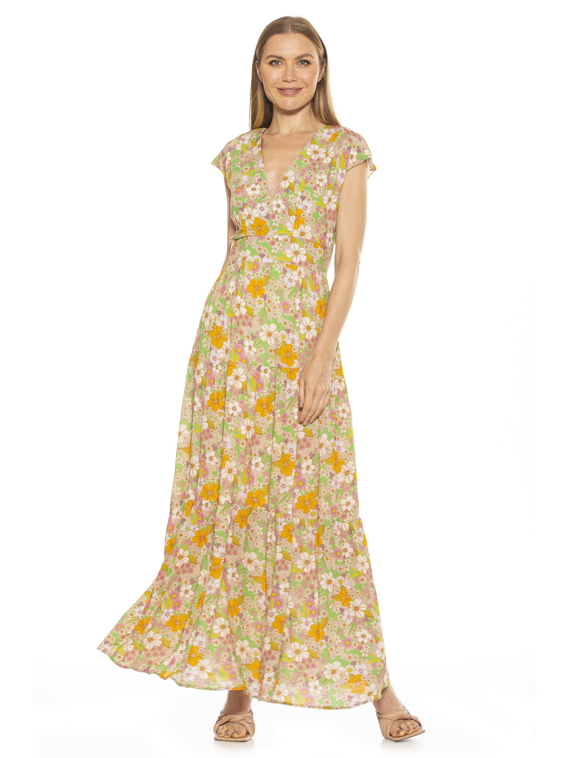 

Летнее макси-платье ALEXIA ADMOR, цвет 60s floral