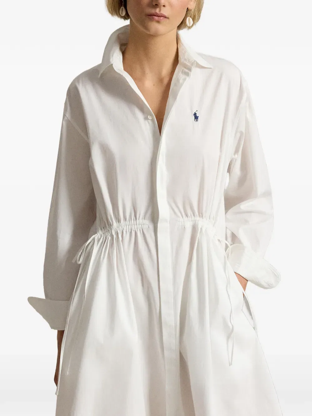 Платье-рубашка с длинными рукавами Margo Polo Ralph Lauren, белый — фото 4