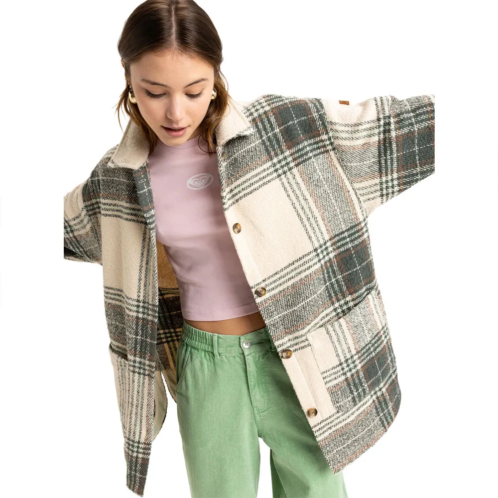 

Куртка Roxy Check Me Now, зеленый