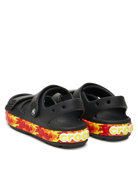 Сандалии Crocband Cruiser Flames Sandal Kids 211268 Crocs, чёрный — фото 3