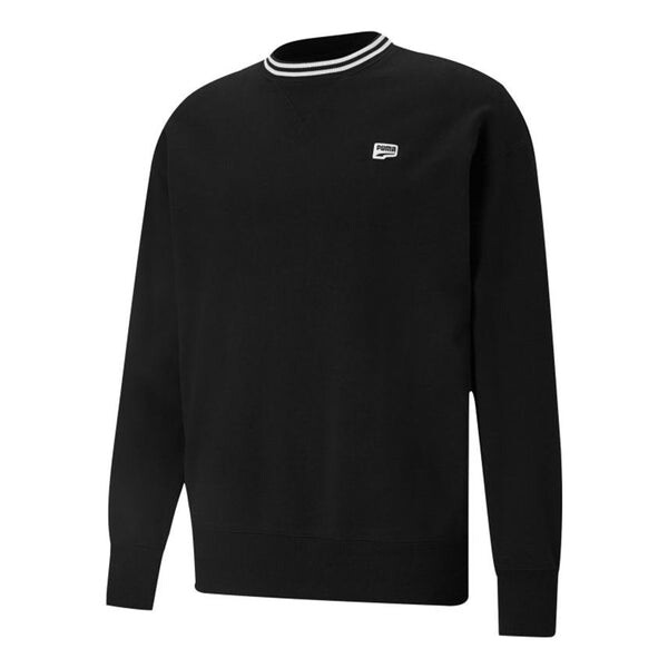 

Свитер small logo crew neck sweatshirts 'black white' Puma, черный