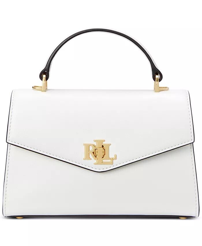 

Кожаная маленькая сумка Farrah Lauren Ralph Lauren, белый