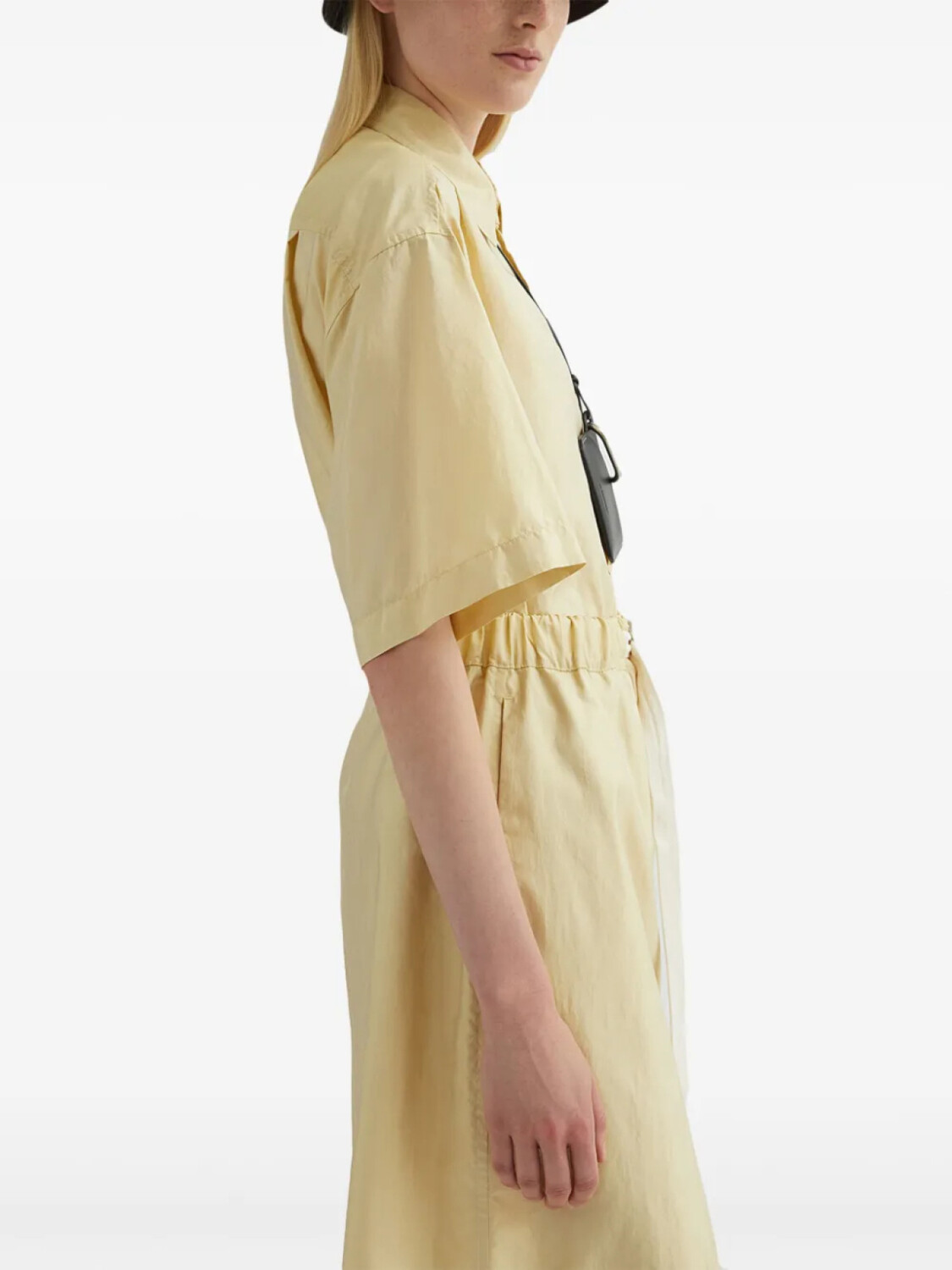 Jil Sander рубашка с укороченными рукавами, нейтральный цвет — фото 3