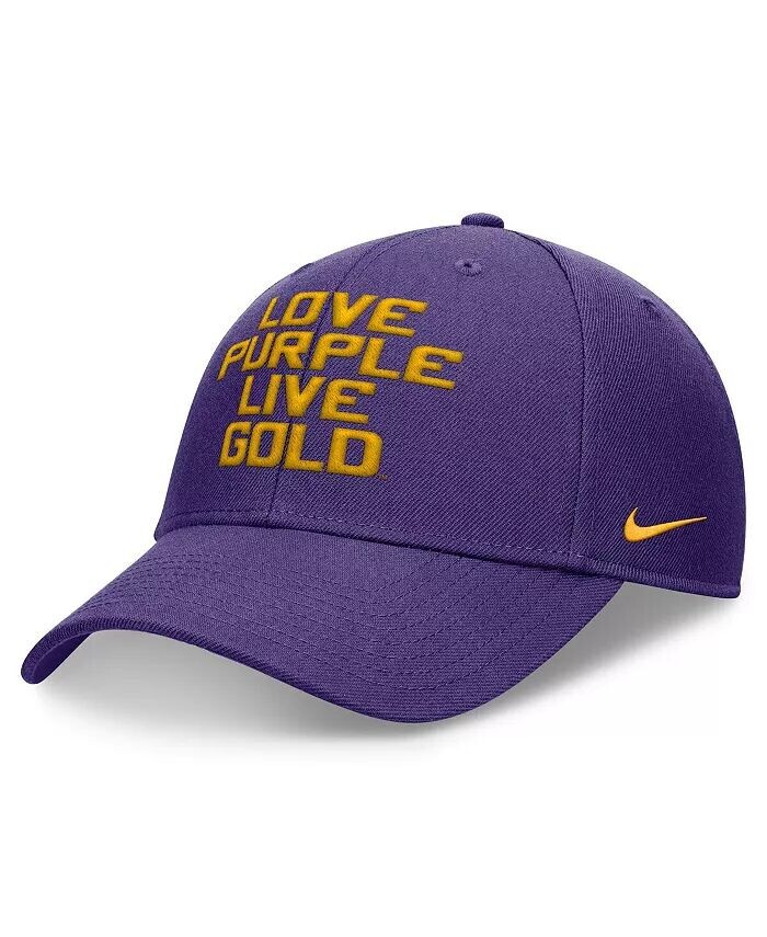 

Мужская фиолетовая регулируемая кепка LSU Tigers Local Nike, фиолетовый