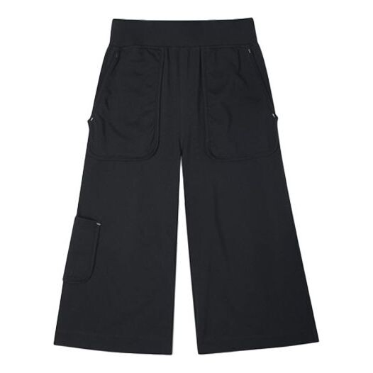 

Брюки knit cargo straight casual pants/trousers black Converse, черный