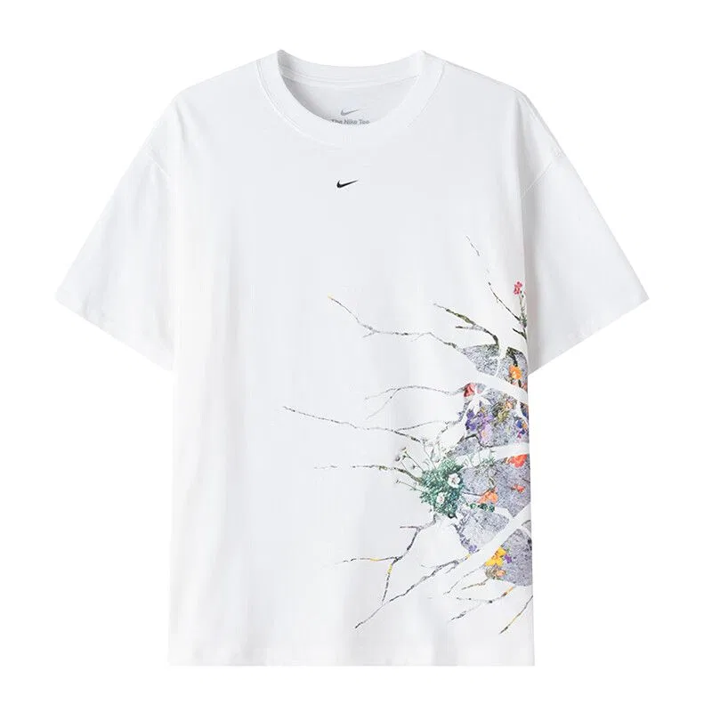 Футболка для бега мужская White Moderate Nike