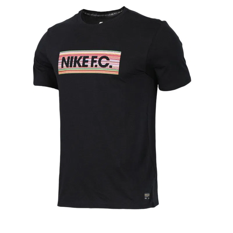 Футболка Nike FC с круглым вырезом, черная