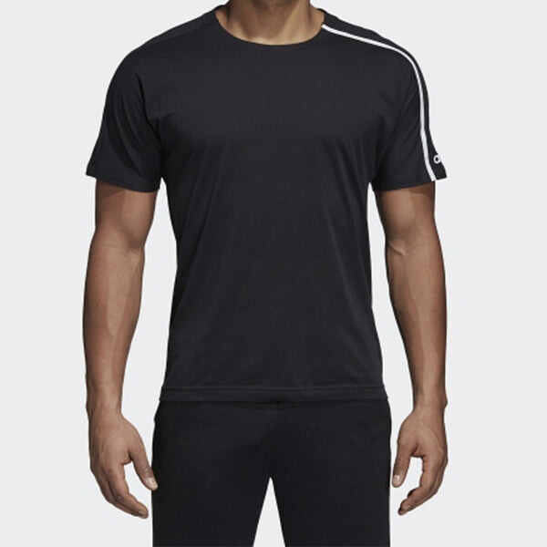 Футболка sports round neck z.n.e. tee 'black white' Adidas, черный — фото 3