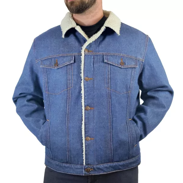 

Мужская джинсовая куртка на подкладке из шерпы Victory Outfitters, синий