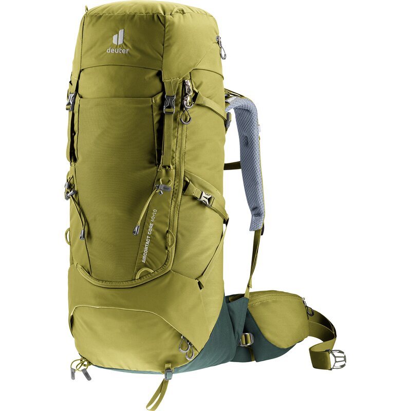

Рюкзак aircontact core 40+10 Deuter, цвет cactus-ivy