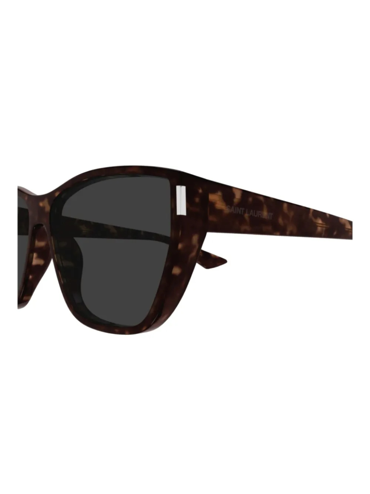 Солнцезащитные очки в квадратной оправе Saint Laurent Eyewear, коричневый — фото 3