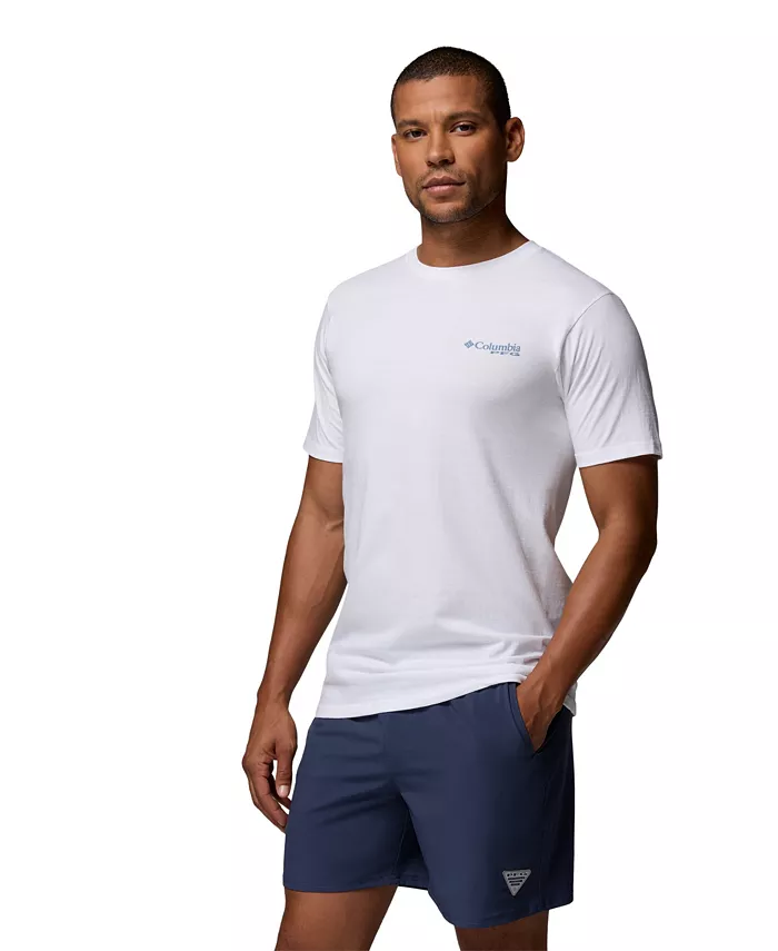 

Мужская футболка Everglades с принтом Columbia, белый