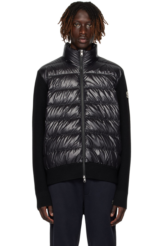 

Утепленная куртка с панелями Moncler, черный