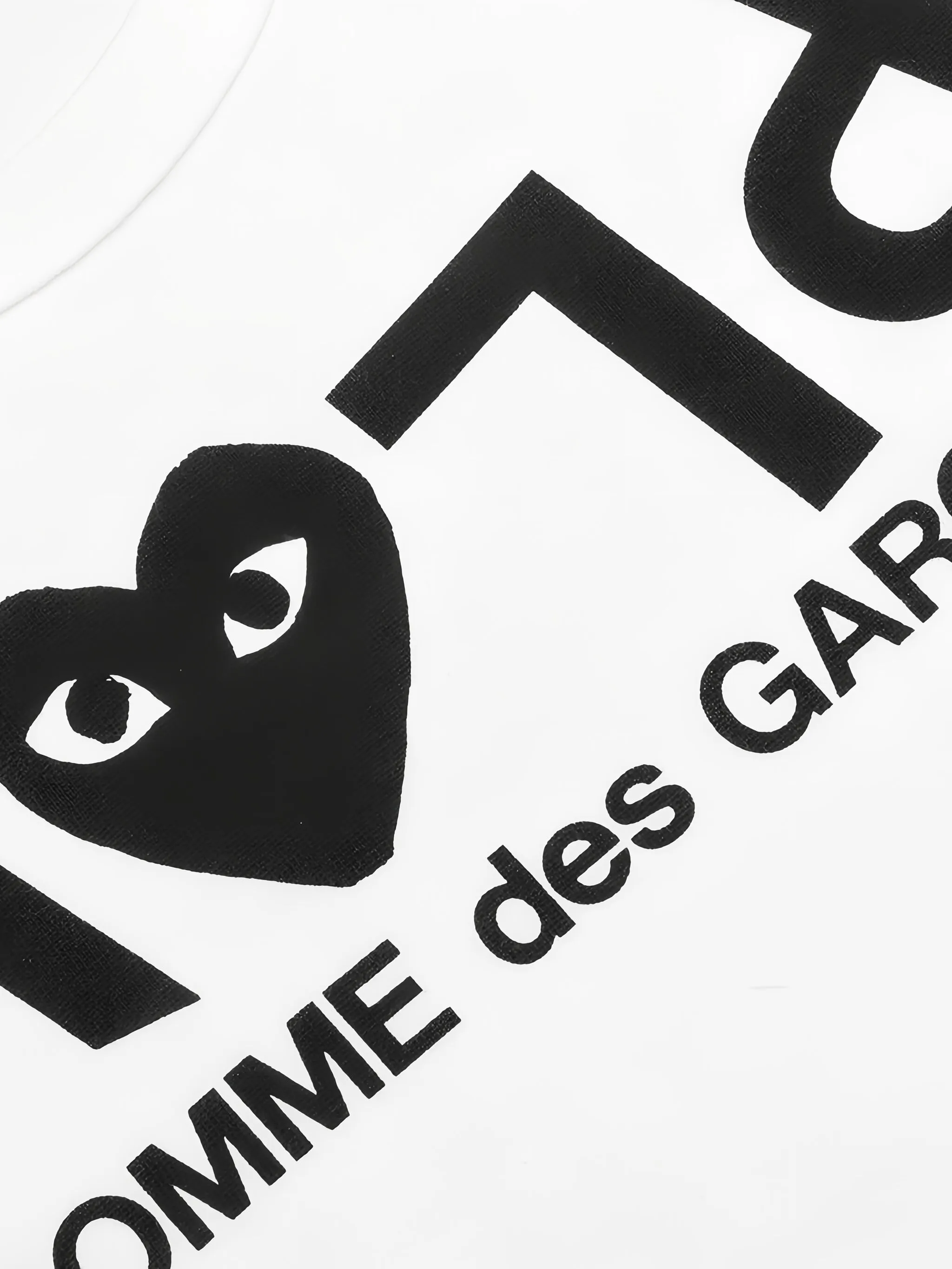 Футболка CDG Play Comme Des Garçons Play Kids, белый — фото 3