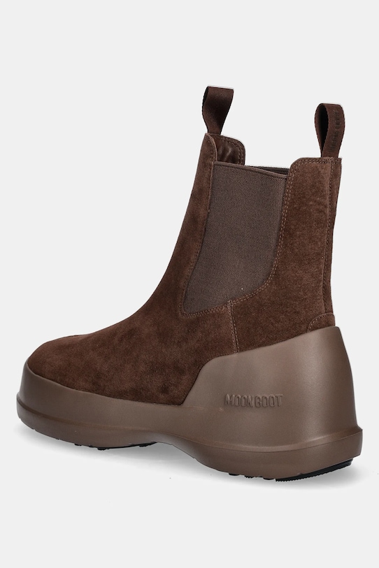 Зимние ботинки женские челси Moon Boot MB Luna замшевые, коричневый — фото 3