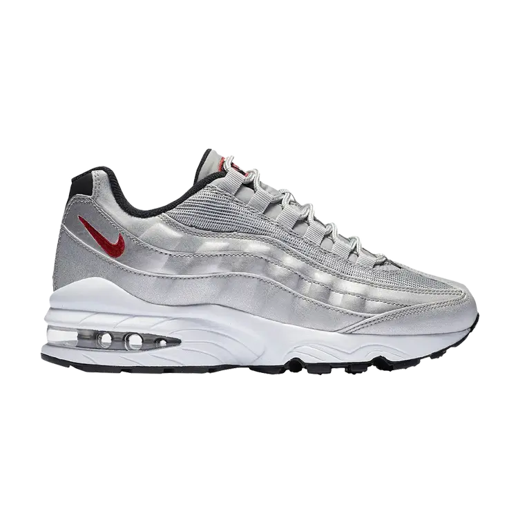 

Кроссовки Nike Air Max 95 QS GS 'Silver Bullet', серебряный