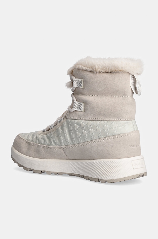 Женские зимние ботинки Columbia Slopeside Peak Luxe V0 из комбинации текстиля и замши, бежевый — фото 3