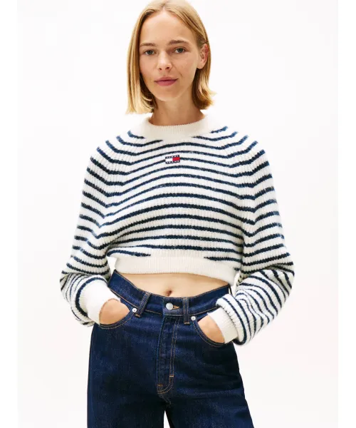 

Свитер Cropped fit Tommy Jeans, синий