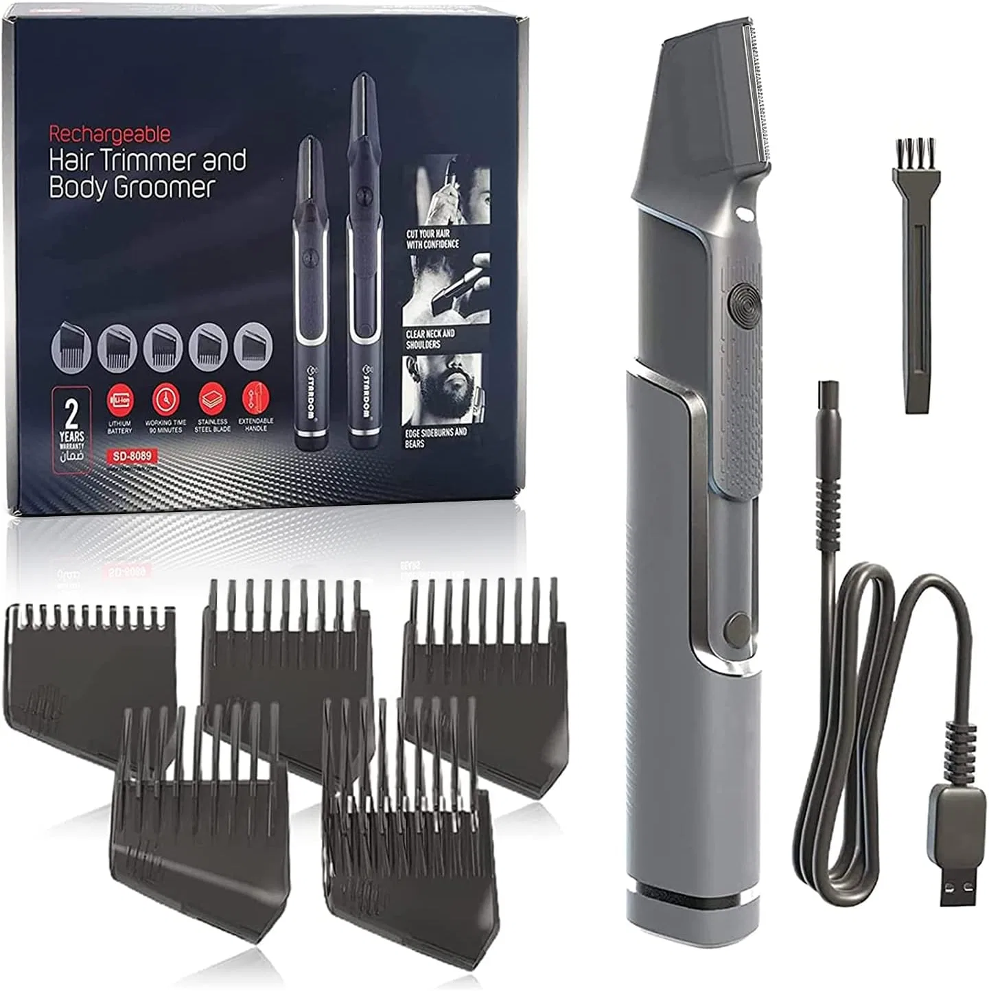 Мужской триммер для волос Titanium Trim с USB-зарядкой Nbvnbv