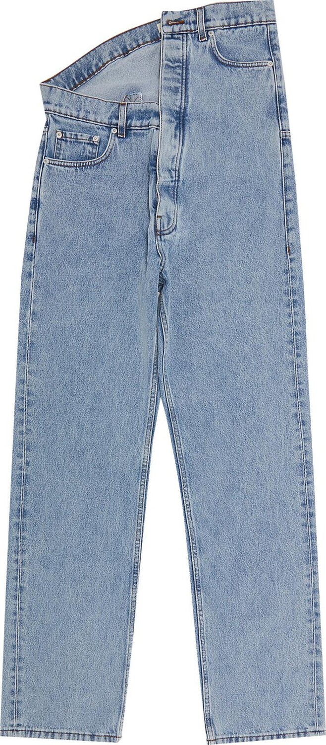 

Джинсы Y/Project Evergreen Asymmetric Waist 'Blue', синий