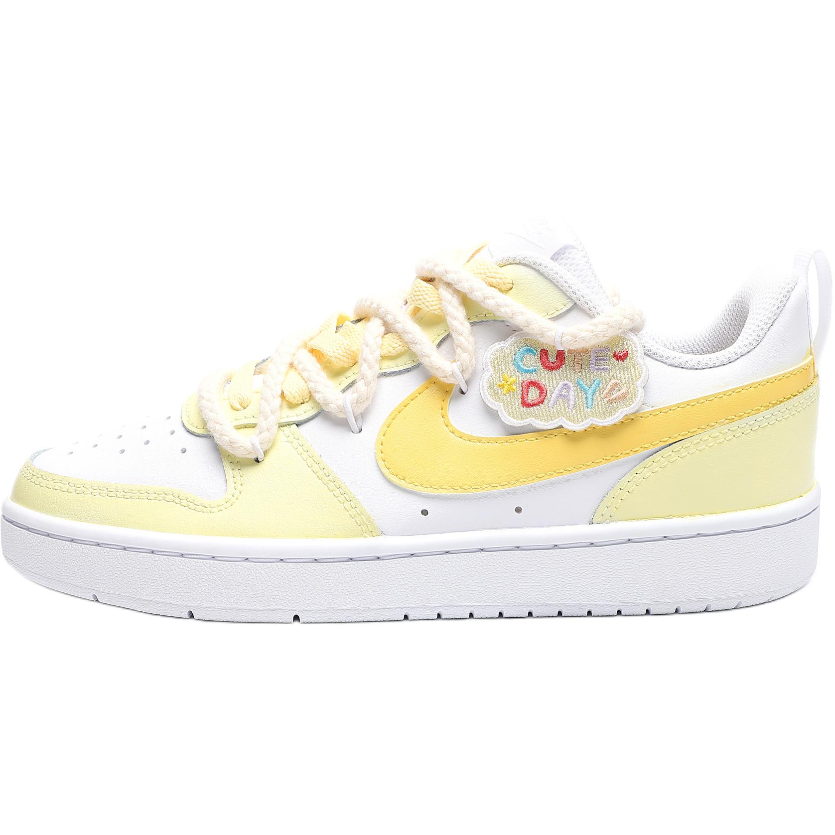 

Детские кроссовки для скейтбординга Court Borough Low 2 Low Top для подростков Nike, Lemon