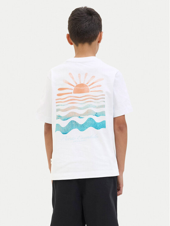 Футболка свободного кроя Canggu 12278649 Jack&Jones Junior, белый — фото 3