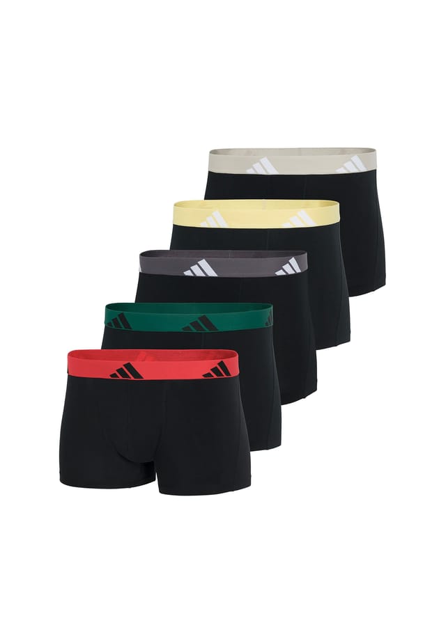 

Боксеры 5 шт. в упаковке - плавки Active Flex Cotton с логотипом Adidas, мультиколор