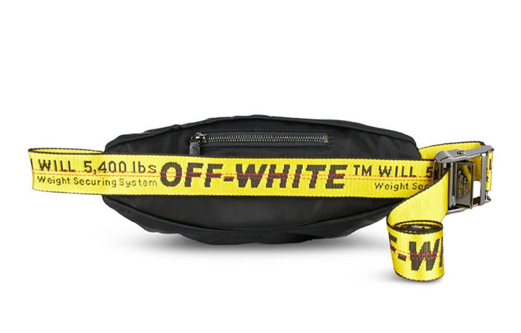 OFF WHITE Базовая поясная сумка черная желтая OFF-WHITE — фото 4