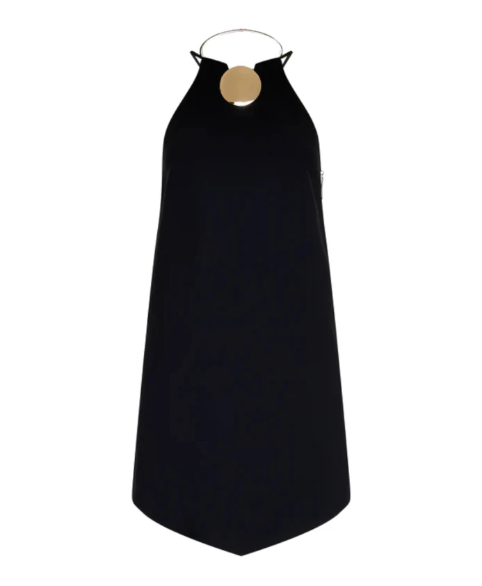 

Черное платье с короткими рукавами p24cpab060 Simona Corsellini, черный