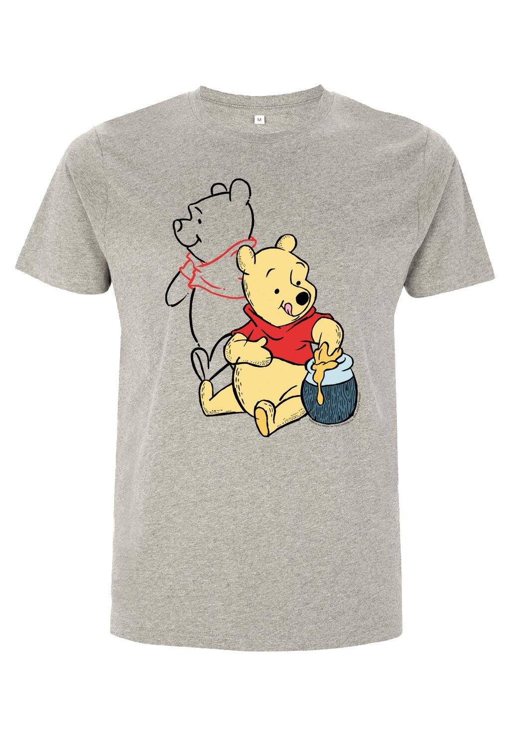 

Футболка с принтом WINNIE THE POOH POOH LINE ART Disney, цвет Mottled Light Grey