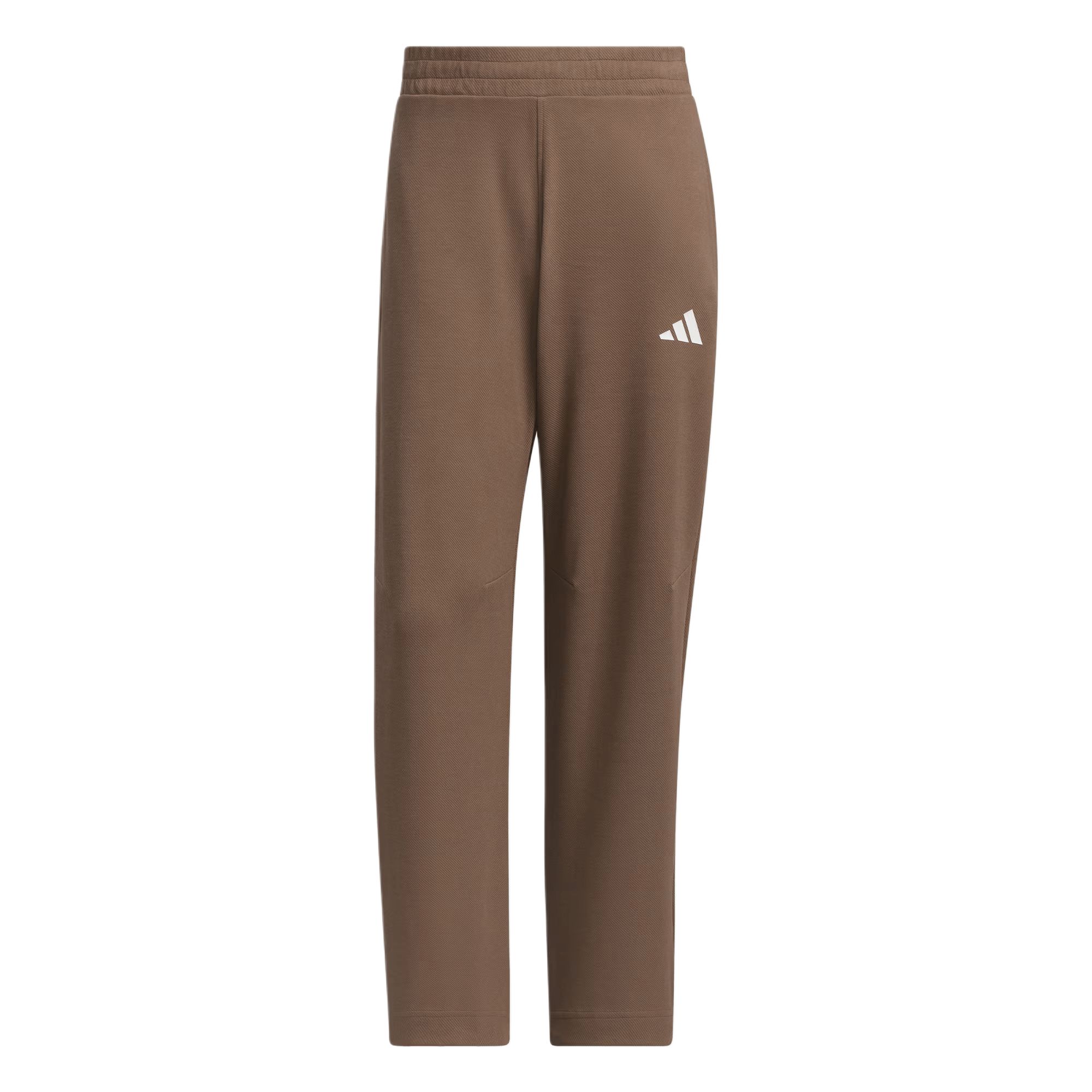 Вязаные спортивные брюки мужские коричневые Adidas — фото 2