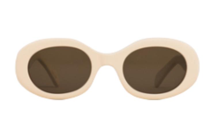 CELINE Триумф 01 солнцезащитные очки из ацетата, Beige