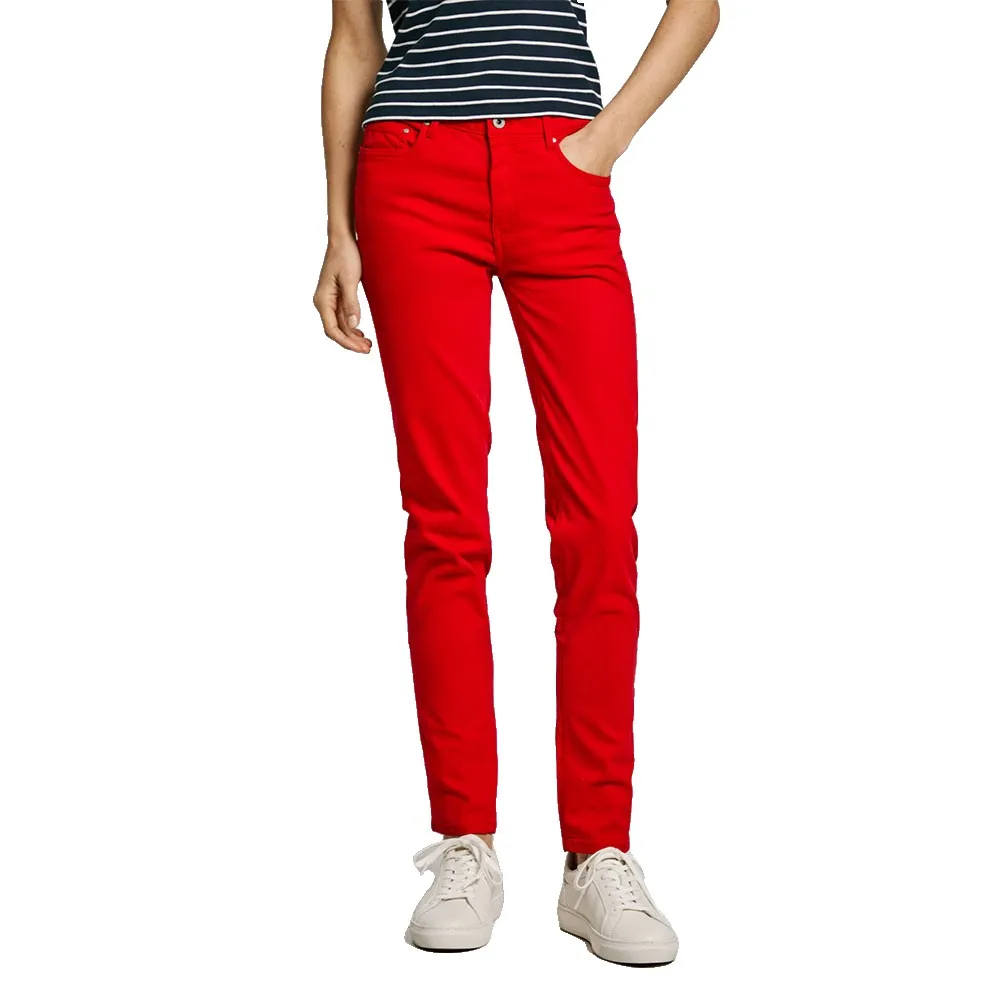 

Брюки Pepe Jeans Mid Rise Skinny Thelma, красный