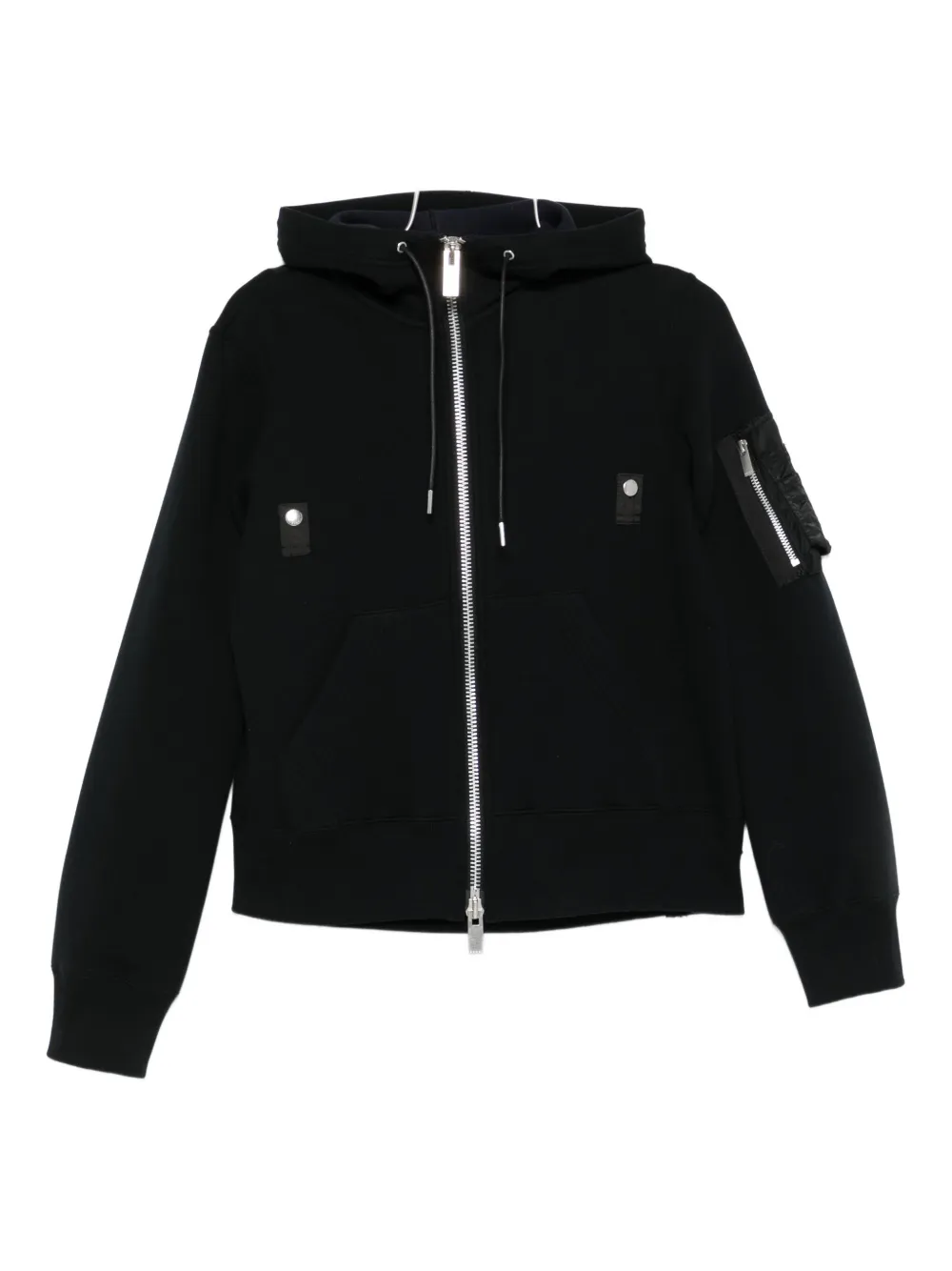 

Бомбер на молнии Sacai, черный