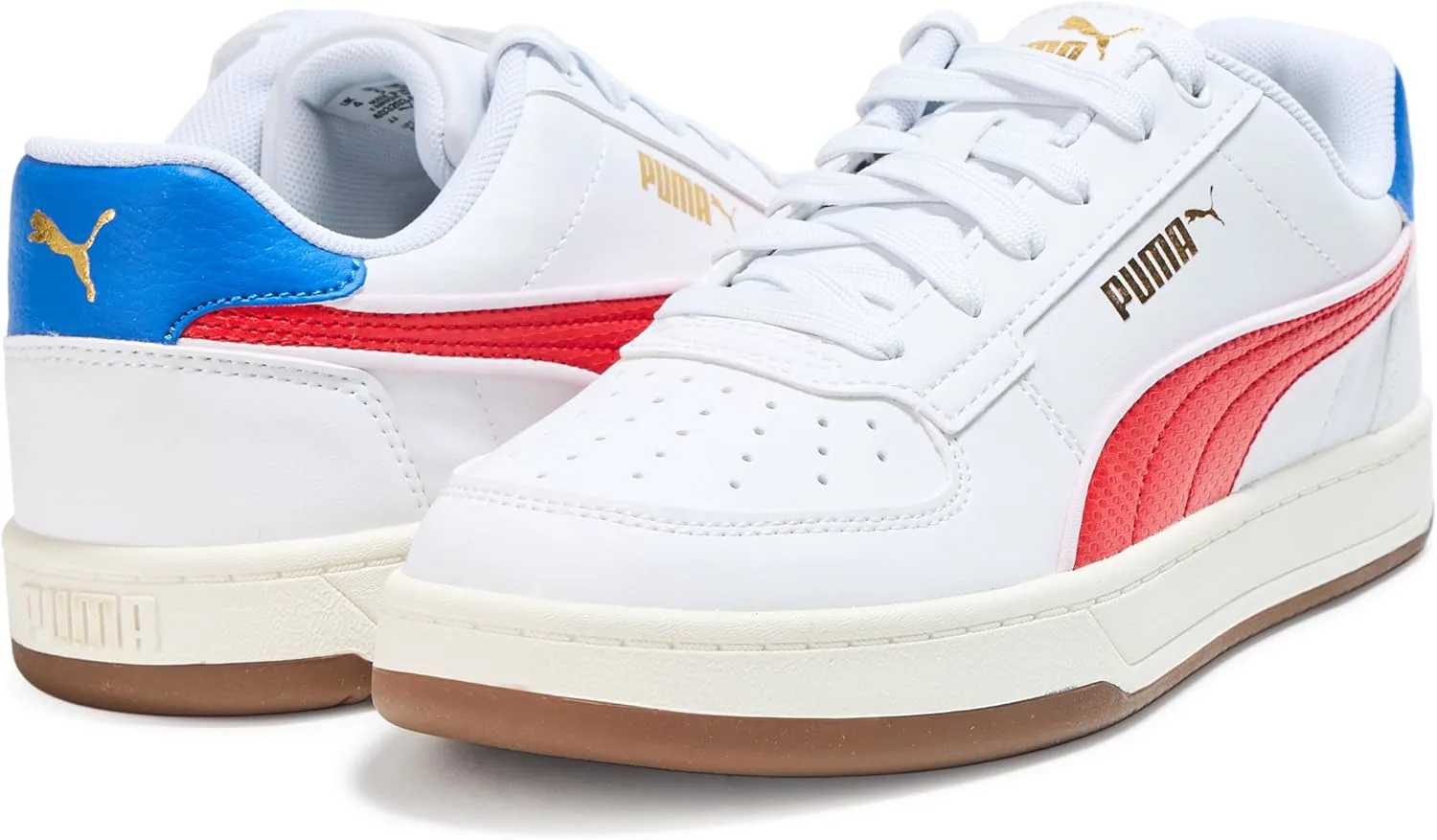 Кроссовки Puma для детей и подростков Caven, белый/красный — фото 3
