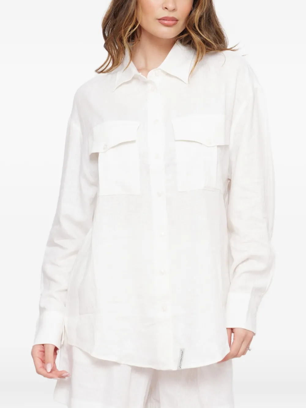 

Рубашка с накладным карманом HINNOMINATE, белый