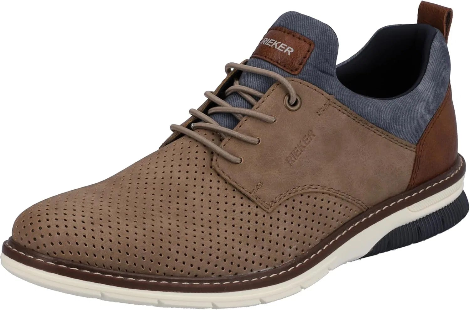 Мужские слипоны Rieker 14450, низкие мужские туфли, Beige 64