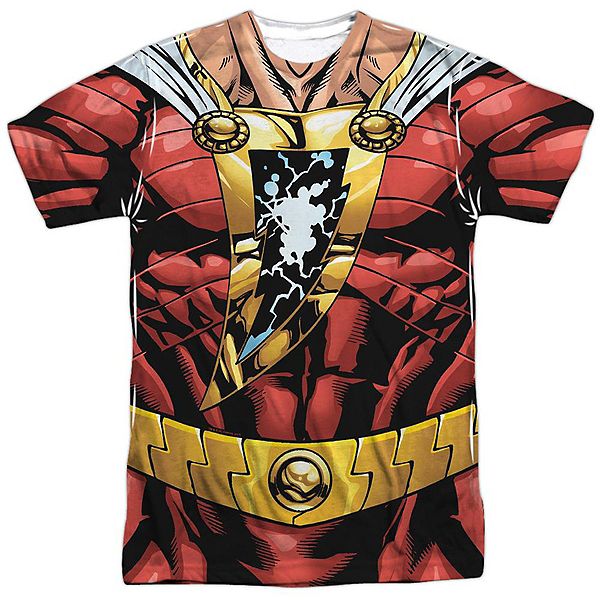 

Футболка adult poly crew с коротким рукавом justice league of america shazam Licensed Character
