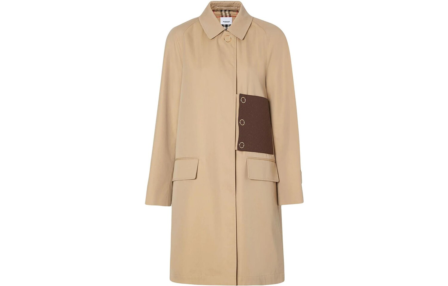 

Пальто женское Burberry на пуговицах, хаки