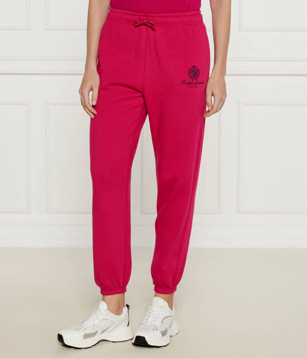 

Спортивные брюки женские Polo Ralph Lauren хлопковые на кулиске, розовый