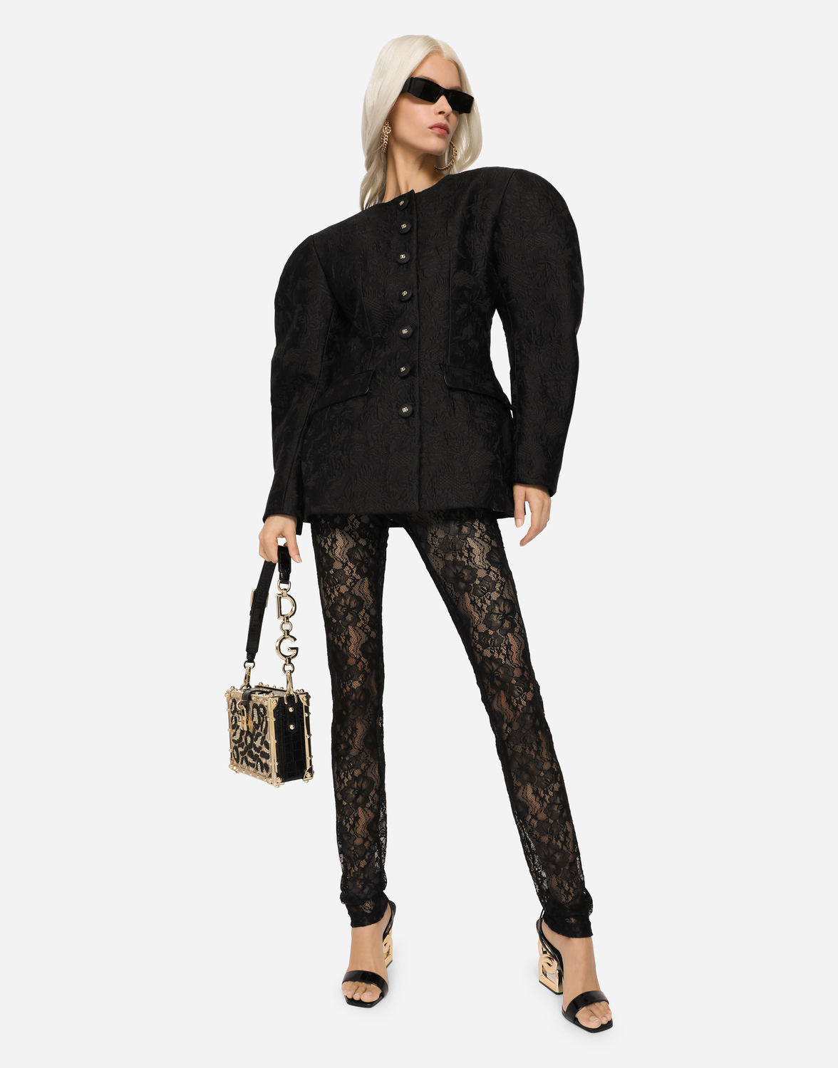 Атласная шкатулка dolce с вышивкой Dolce & Gabbana, мультиколор — фото 2