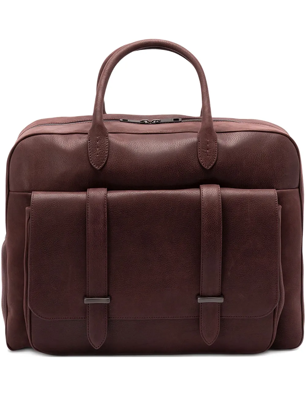 

Дорожная сумка Jones Chevrette из кожи с двумя карманами Orciani, красный