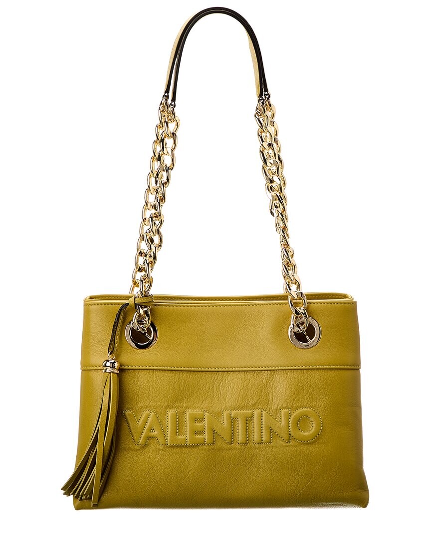 

Valentino by Mario Valentino Kali Кожаная сумка через плечо с тиснением, зеленый