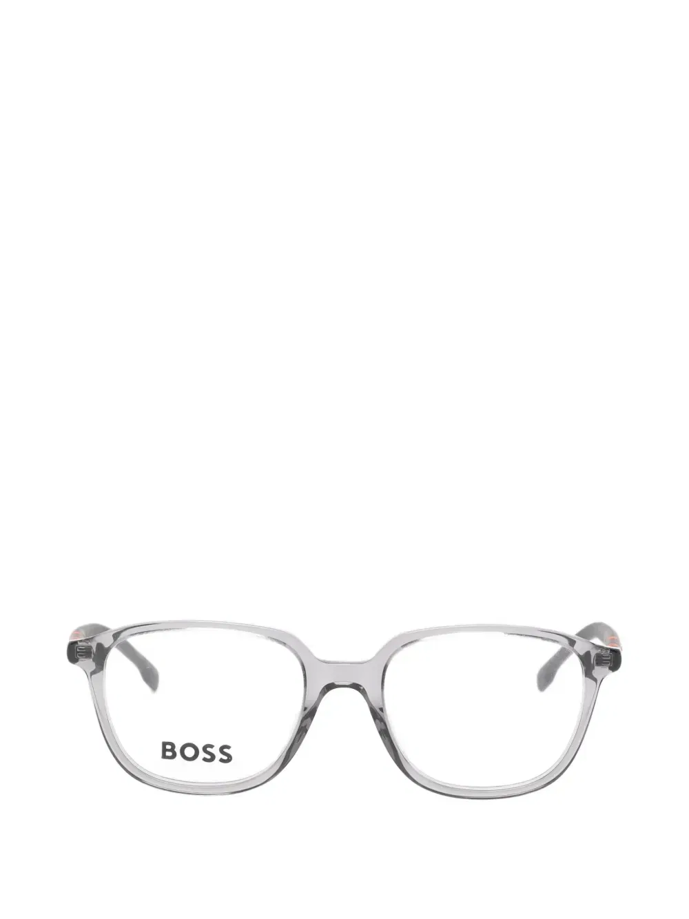 Очки в квадратной оправе с логотипом Boss Kidswear, серый