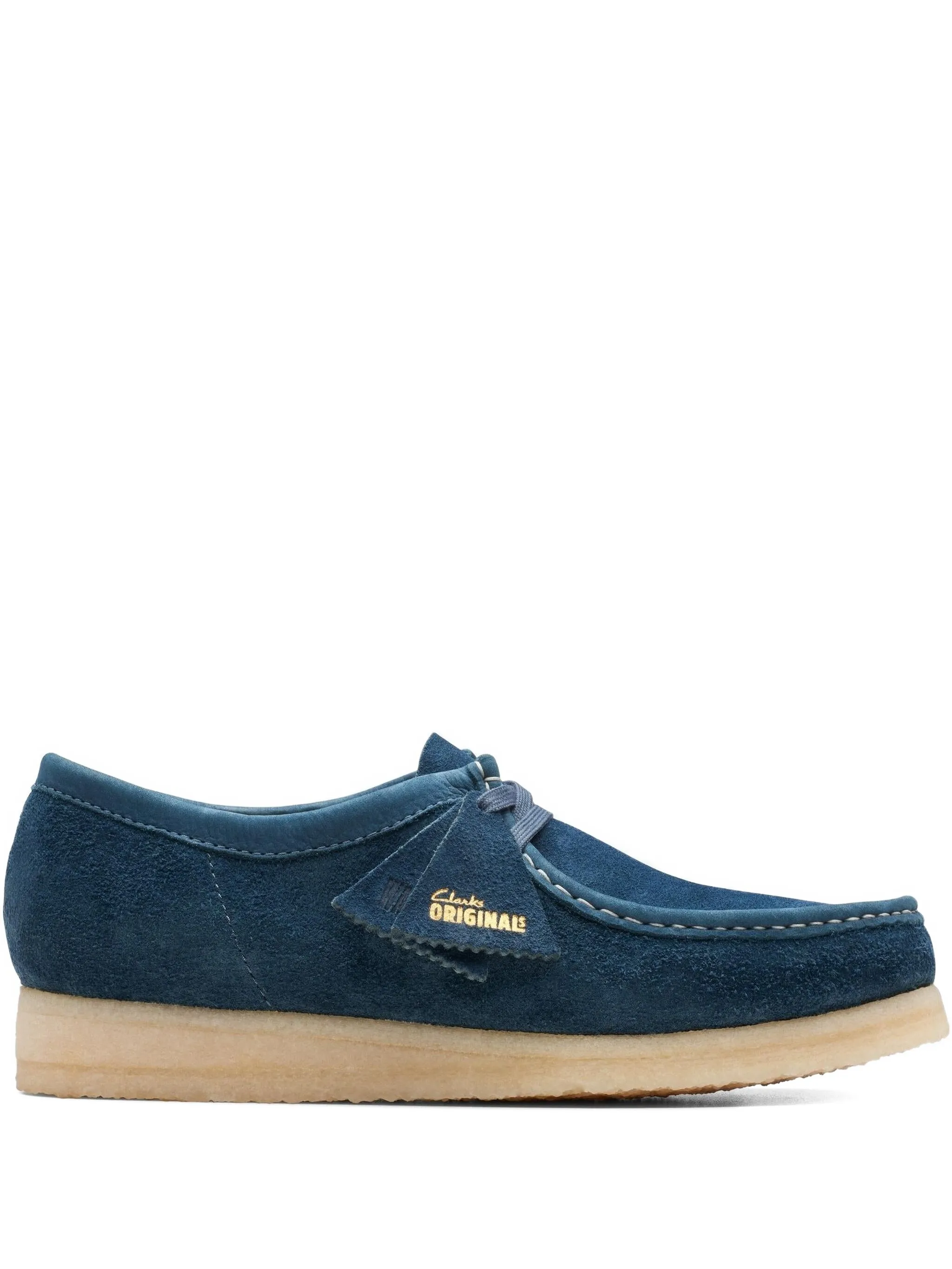 

Туфли дерби Wallabee Navy/Teal Clarks Originals, синий