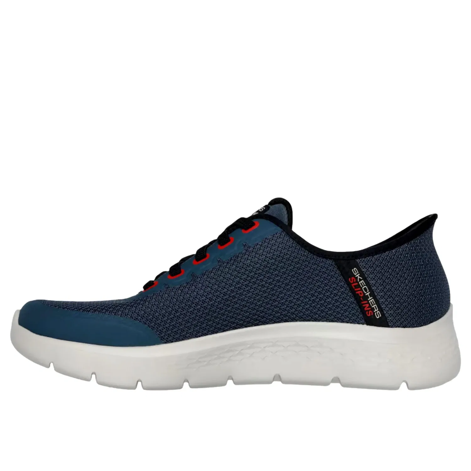 Men's Skechers Hands Free Slip-ins Go Walk Flex - Netro Slate 216332-SLT, синий — фото 4