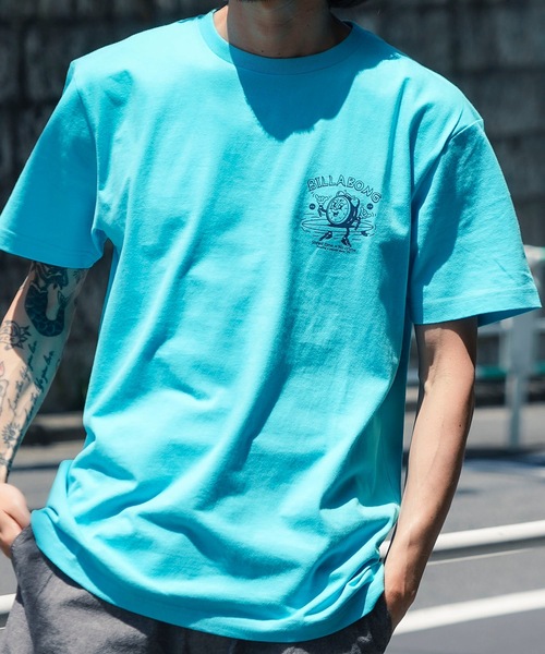 

Мужская футболка с коротким рукавом и принтом на спине Billabong, бирюзовый