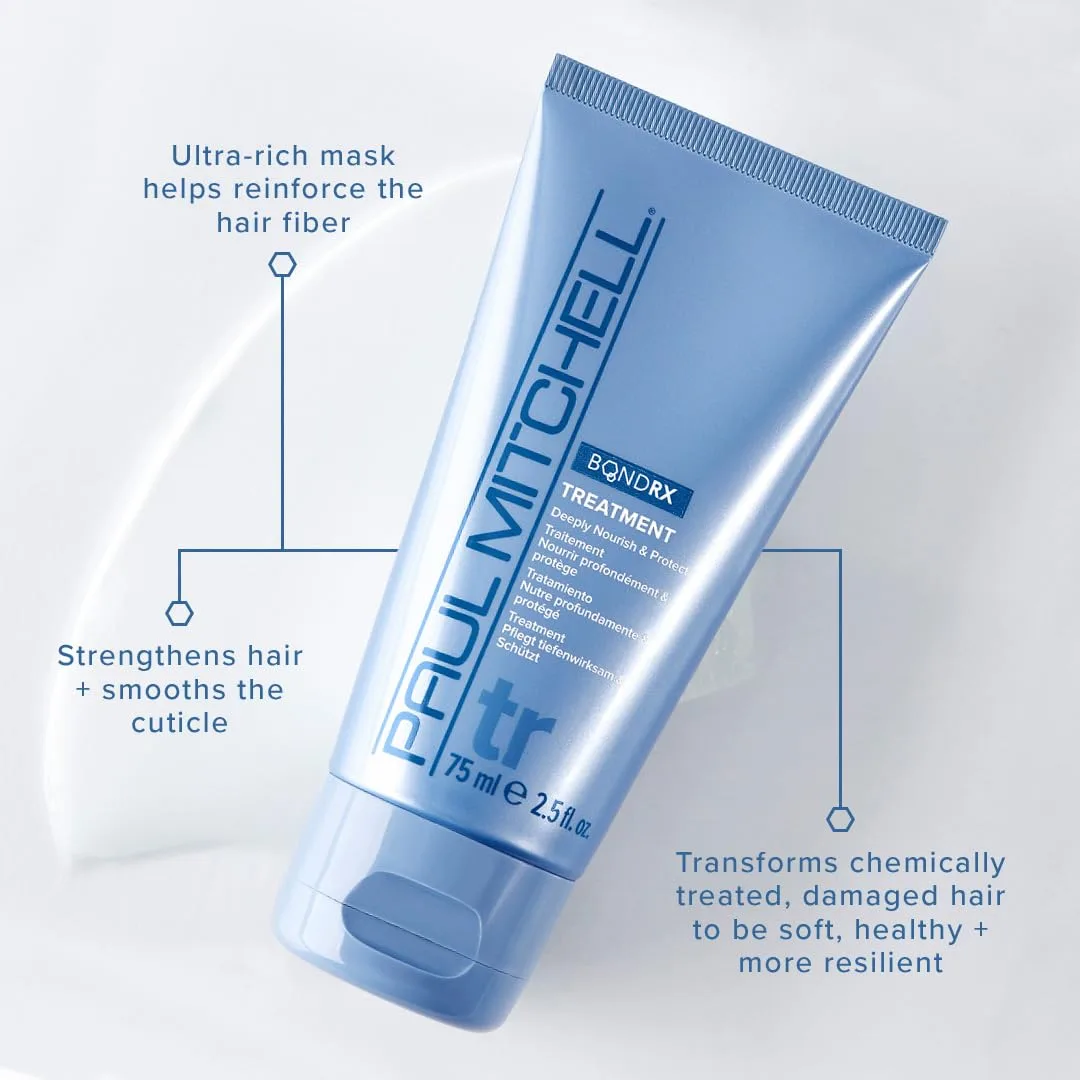 Средство для ухода за волосами Paul Mitchell Bond Rx Treatment: глубоко питает и защищает, подходит для химически обработанных и поврежденных волос. 74 мл (1 шт.) — фото 2
