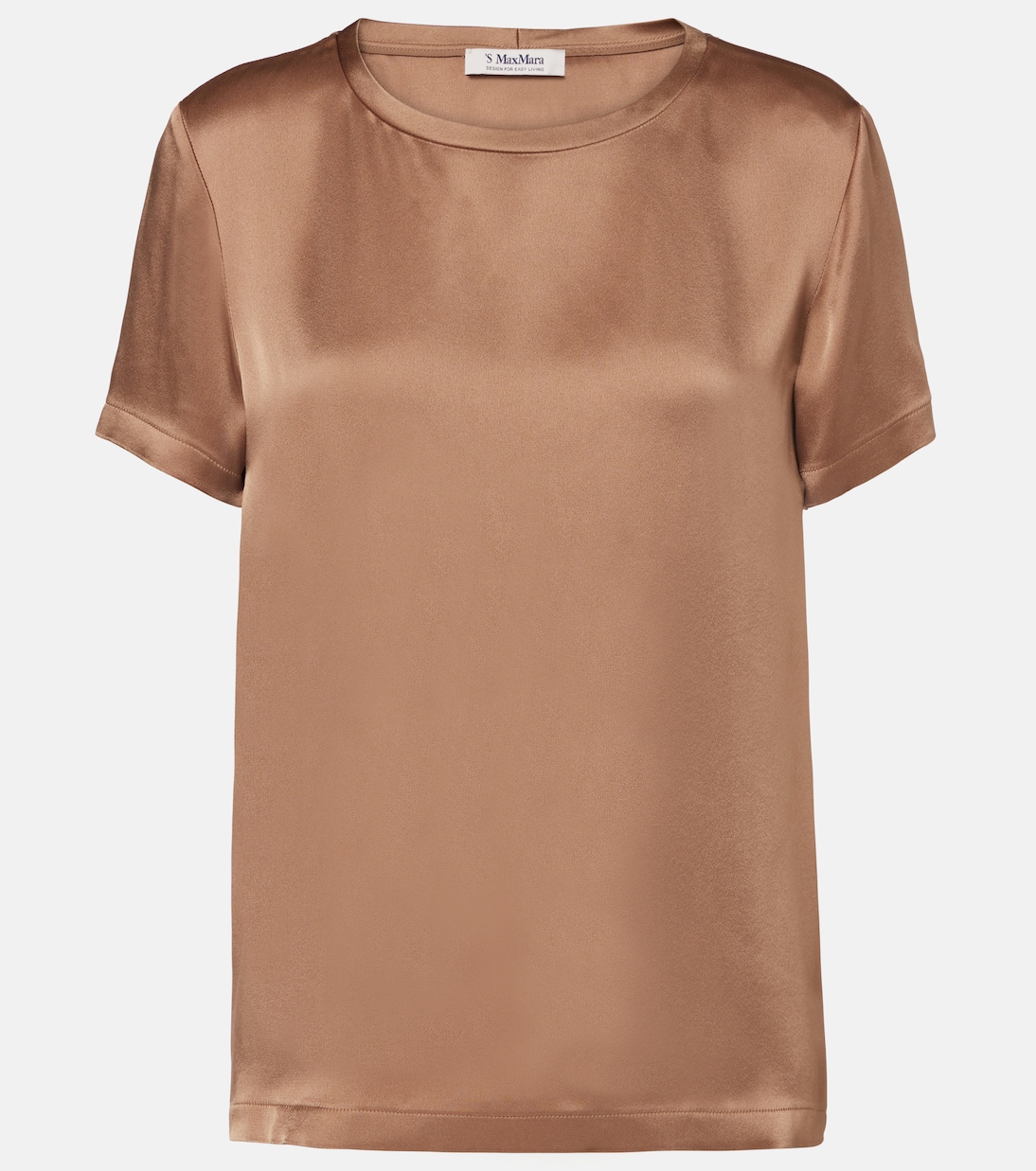 

Ребекка топ из сатина S Max Mara, кэмел